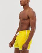 Le Breve Neon Runner Shorts - Yellow