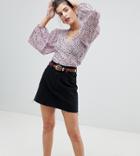 Reclaimed Vintage Revived Levi's Mini Skirt - Black