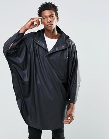 Rains Waterproof Poncho - Black