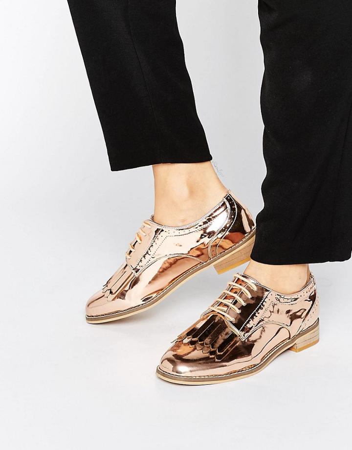 Asos Missouri Fringed Brogues - Beige
