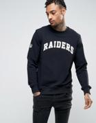 New Era Sweatshirt With Raiders Logo - Black