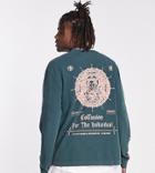 Collusion Long Sleeve T-shirt With Print In Charcoal-green