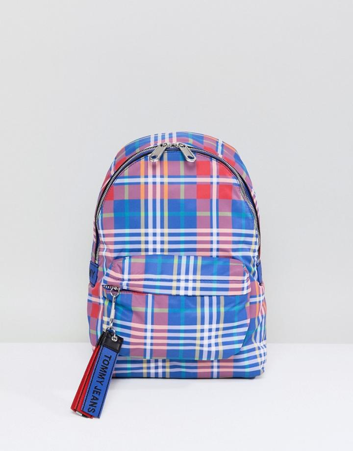 Tommy Jeans Check Mini Backpack - Multi