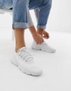 Pull & Bear Runner Sneaker In White - White