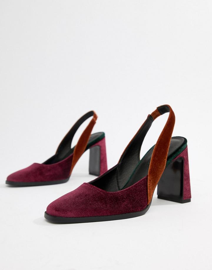 Asos Design Payday Slingback High Heels - Multi