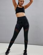 Adidas Training Hi-rise Printed Legging - Black