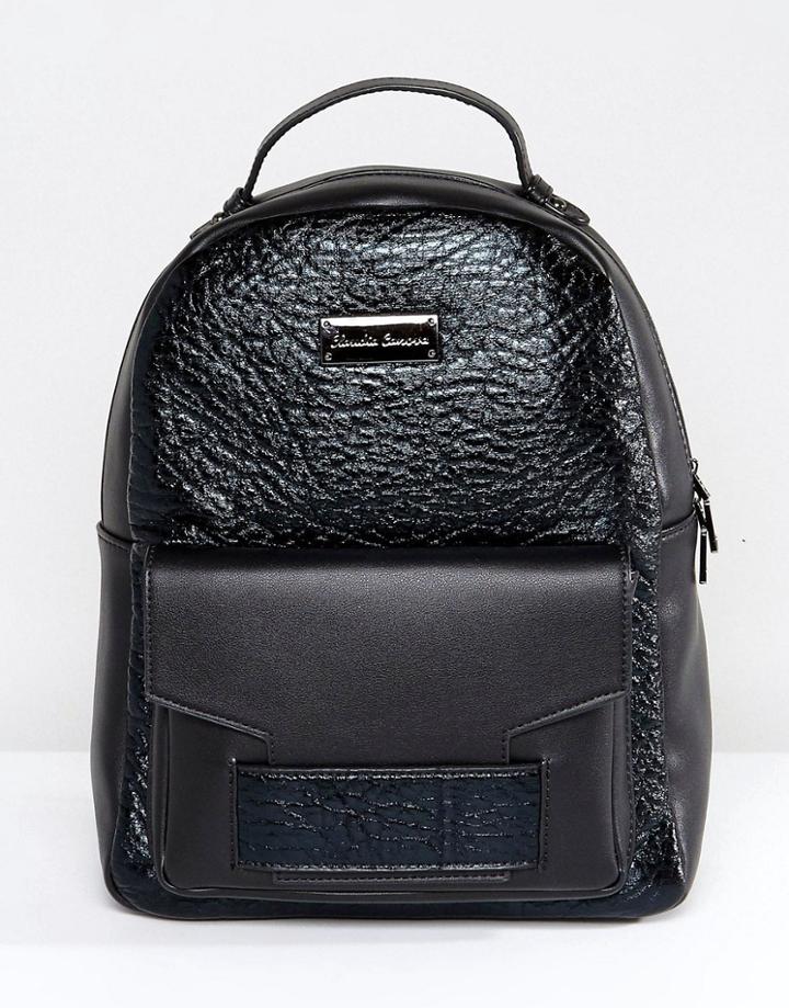 Claudia Canova Croc Effect Backpack - Black