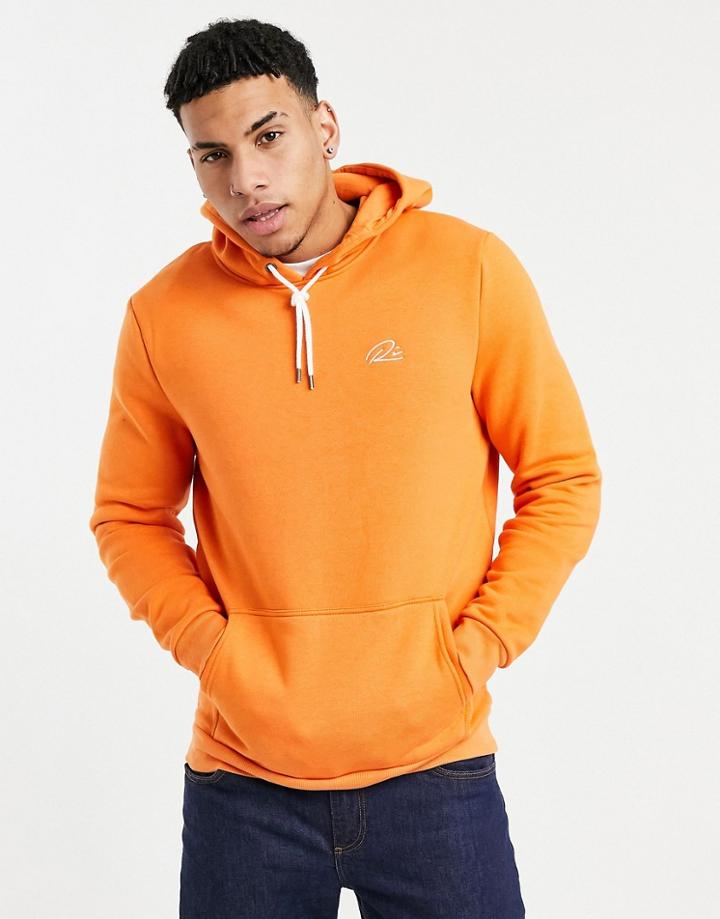River Island Hoodie In Orange