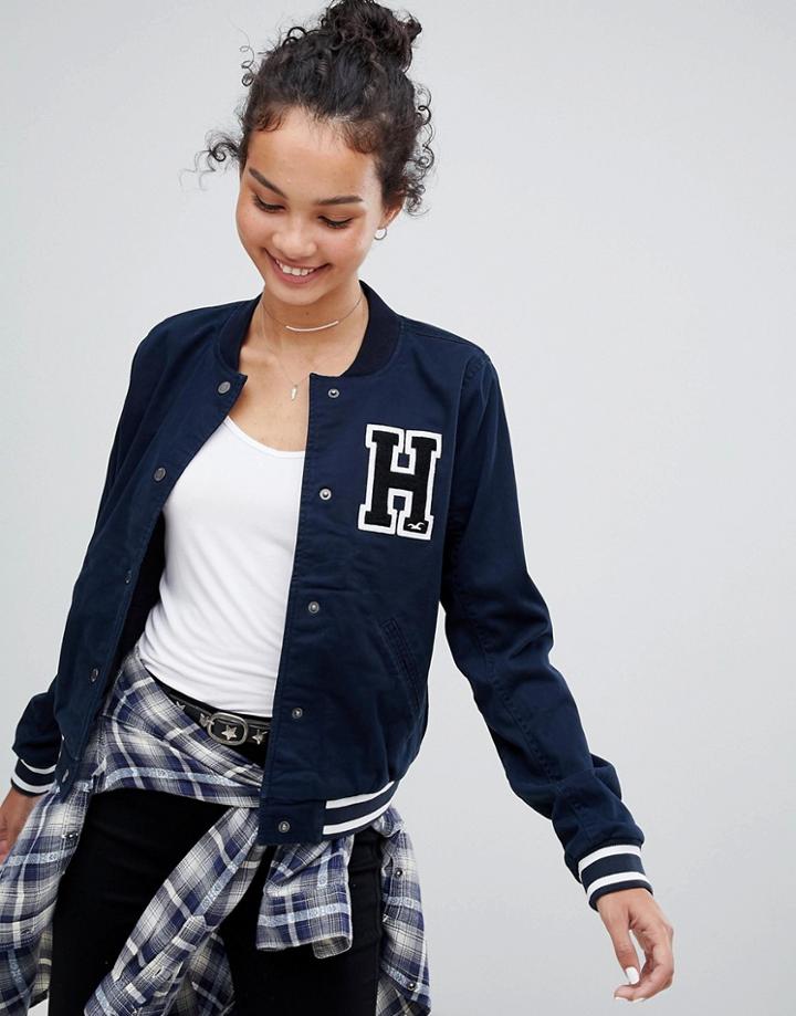 Hollister Varsity Jacket - Navy