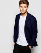 Selected Homme Slim Casual Lightweight Suit Jacket - Blue