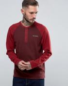 Columbia Ward River Ls Baseball Henley - Red
