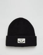 Element Beanie In Waffle Knit - Black
