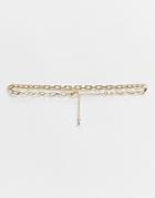 Designb London Exclusive Choker Chain Necklace In Gold