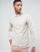Casual Friday Shirt In Marl Texture - Beige