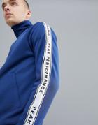 Peak Performance Tech Club Tricot Taped Track Jacket In Navy - Navy