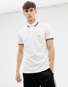 Tommy Hilfiger Tipped Polo Shirt - White