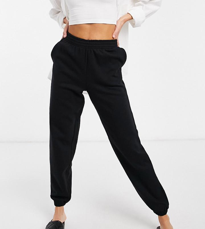 New Look Tall Cuffed Sweatpants In Black