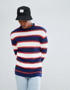 Bershka Sweater With Multicoloured Stripes - Multi