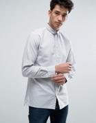 Jack & Jones Core Long Sleeve Slim Fit Cotton Oxford Shirt - Beige