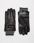 Ted Baker Leather Gloves - Black