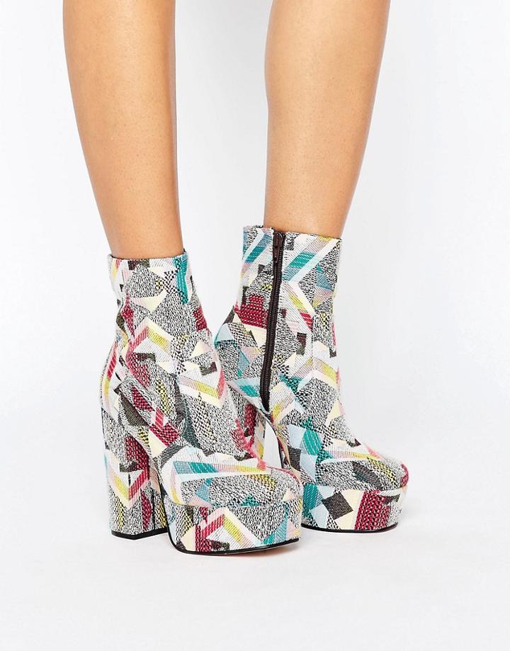 Asos Eller Platform Boots - Multi