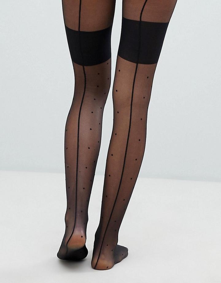 Jonathan Aston Spot Backseam Tight - Black