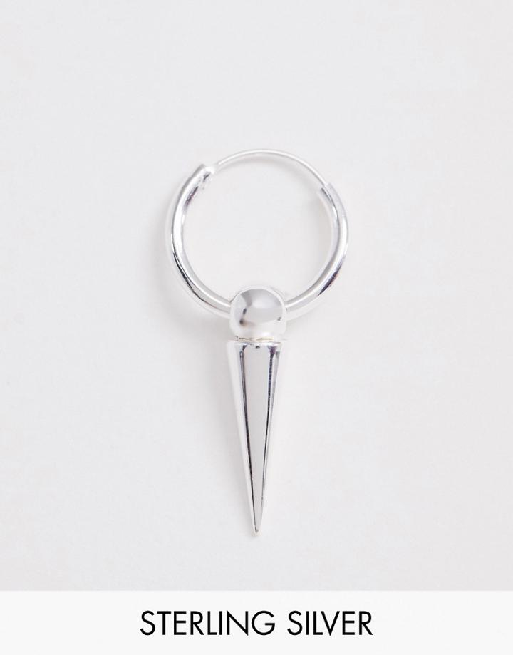 Asos Design Sterling Silver Statement Spike Earring