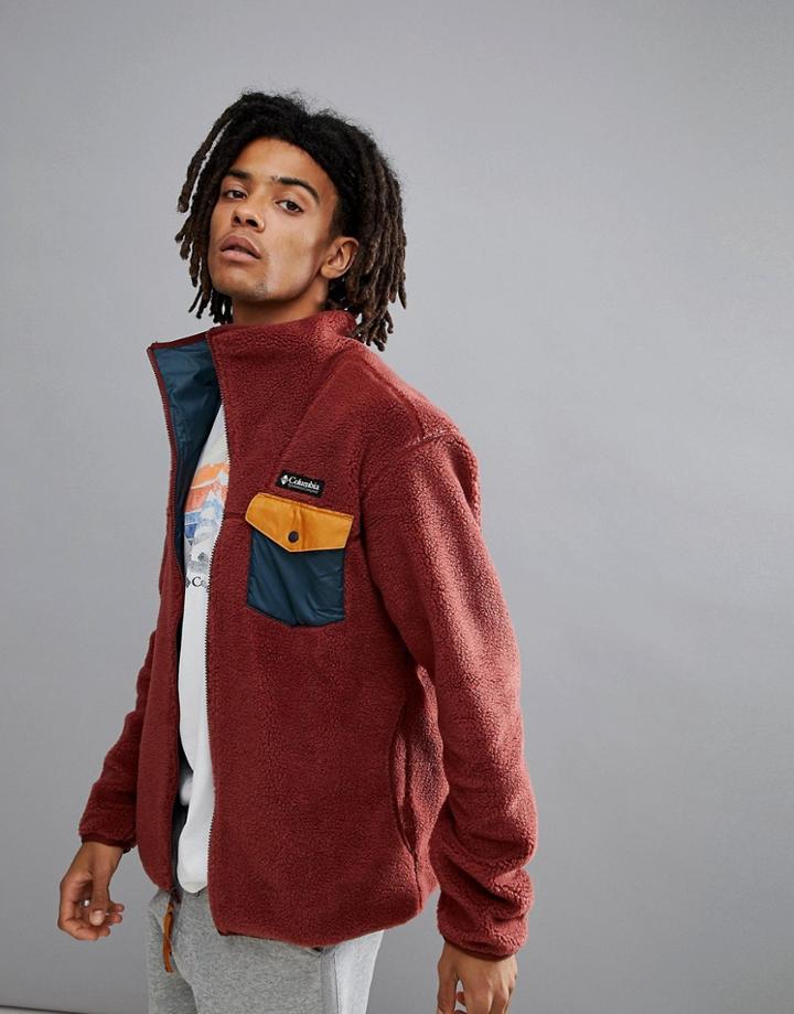Columbia Mount Tabor Fleece Full Zip In Red - Red