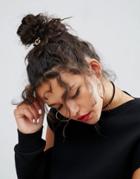 Asos Knot Detail Hair Tie - Gold