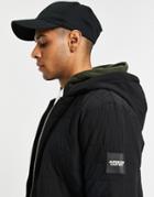 Jameson Carter Sivan Lightweight Puffer Jacket In Black With Hood