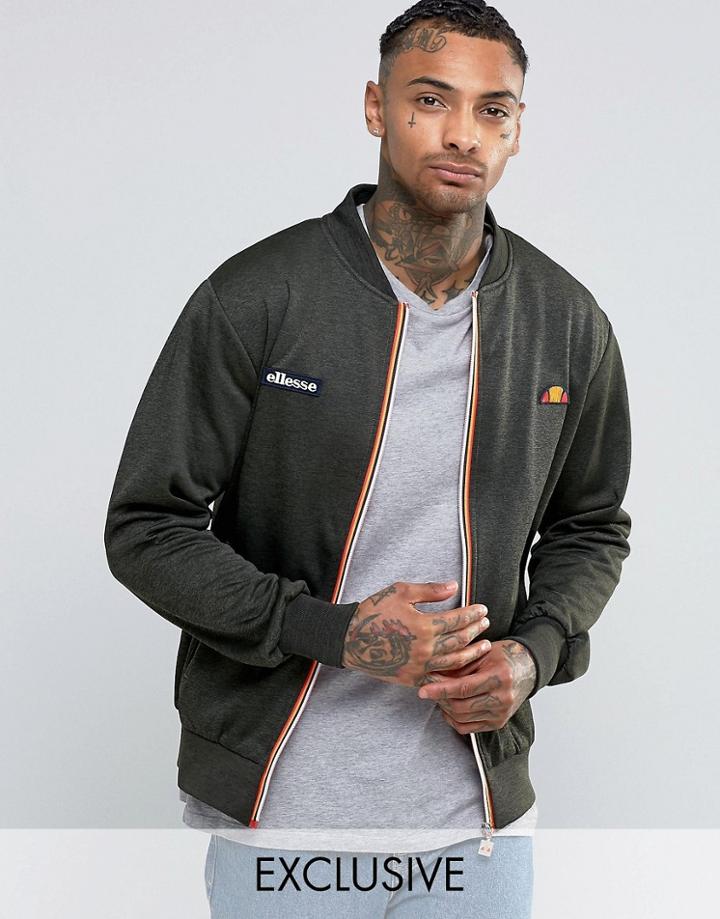 Ellesse Jersey Bomber Jacket - Green