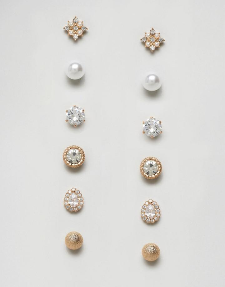 Aldo Peele Multipack Earrings - Gold