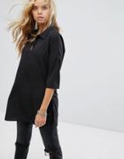 Noisy May Shirt Tunic - Black