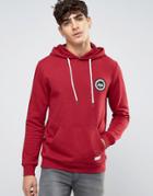 Hype Hoodie With Crest Logo - Red