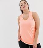 Only Play Plus Logo Back Training Tank-pink