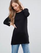 Only Prime 3/4 Long Top - Black