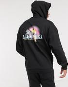 Asos Design Oversized Hoodie In Black With The Big Lebowski Back Print