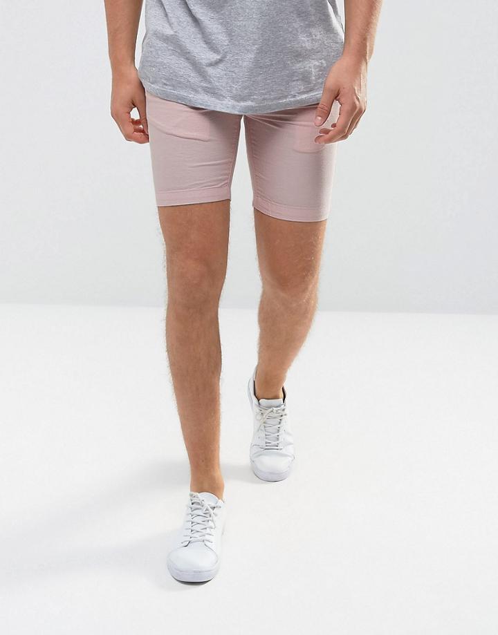 Common People Oxford Shorts - Pink