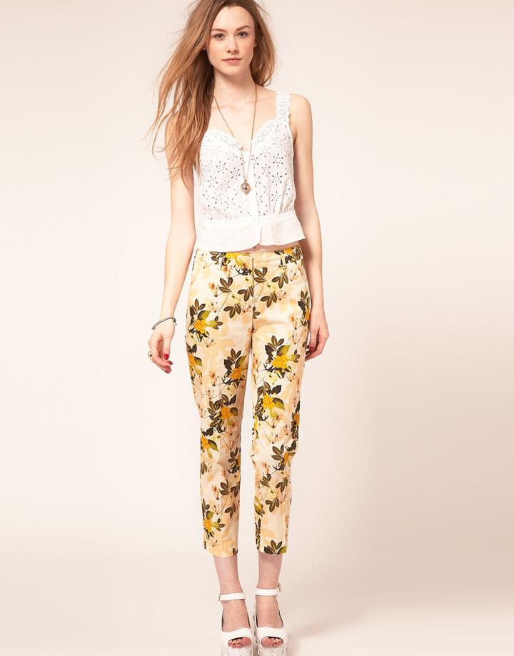 Kookai Floral Capri Pant