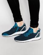 Adidas Originals Asymmetrical Zx Flux Sneakers Aq6657 - Blue