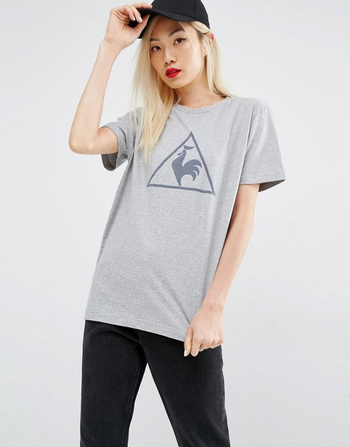 Le Coq Sportif T-shirt With Large Logo - Gray