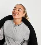 The North Face Zumu Long Sleeve T-shirt In Gray Exclusive At Asos-grey