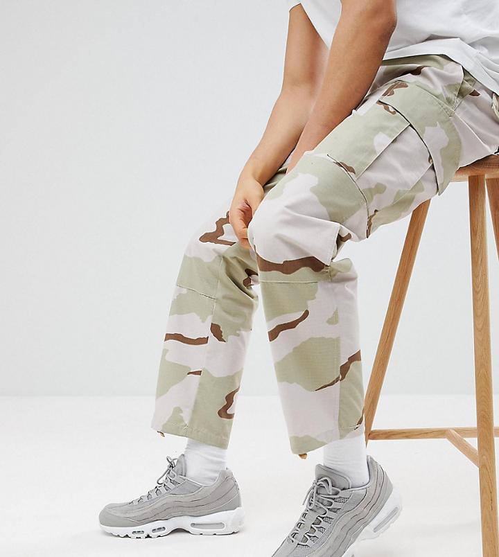 Reclaimed Vintage Revived Desert Camo Pants - Stone