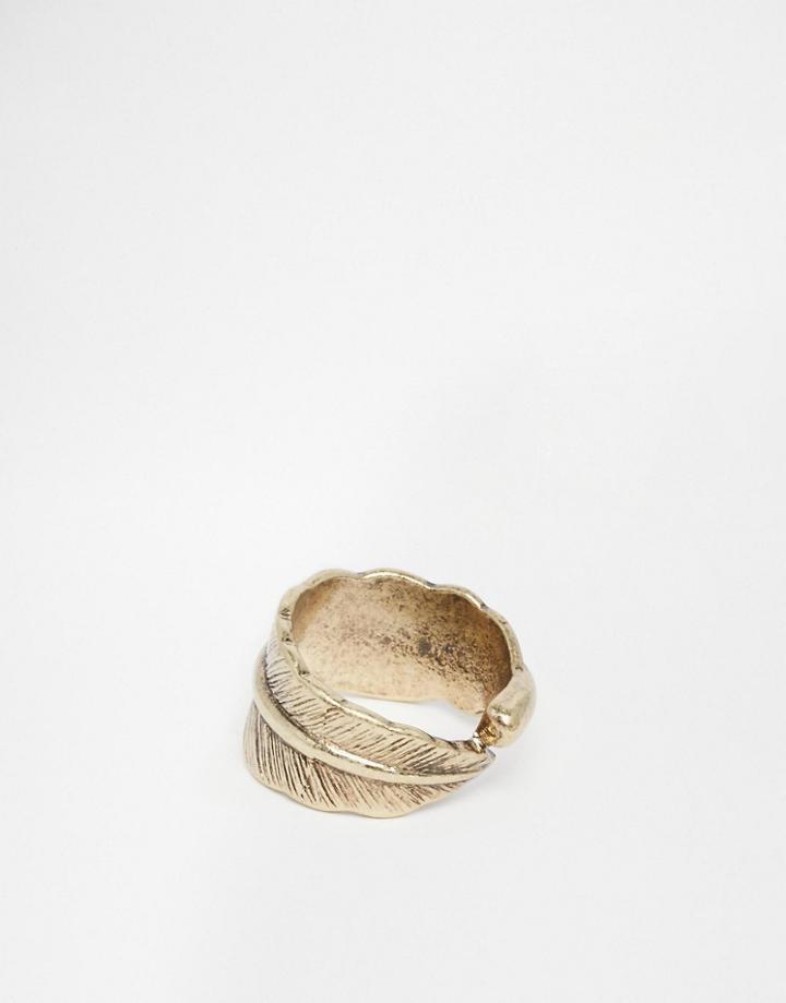Asos Feather Ring - Gold