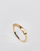 Asos Sleek Tube Bar Ring - Gold