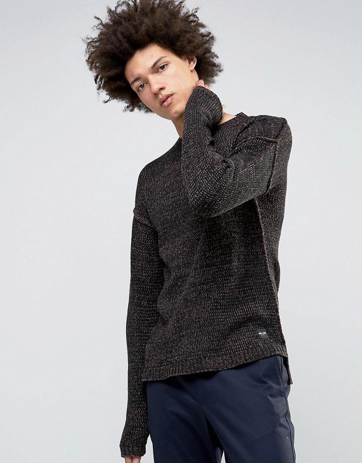 Only & Sons Sweater With Drop Shoulder And Hem - Red