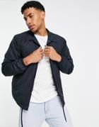 French Connection Nylon Summer Coach Jacket In Marine-blues