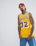 Mitchell & Ness Nba Lakers Magic Johnson Swingman Tank In Yellow - Yellow