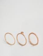 Selected Femme Wanda Stacking Rings - Gold