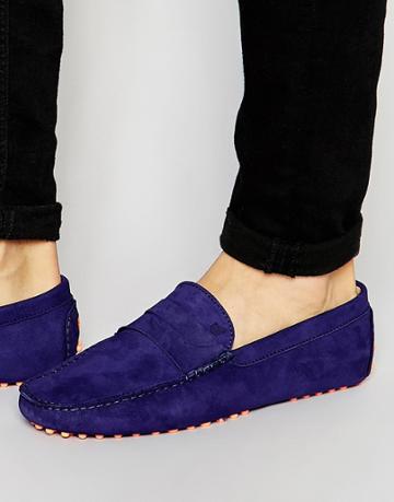 Bobbies L'elegant Suede Driving Shoe - Navy